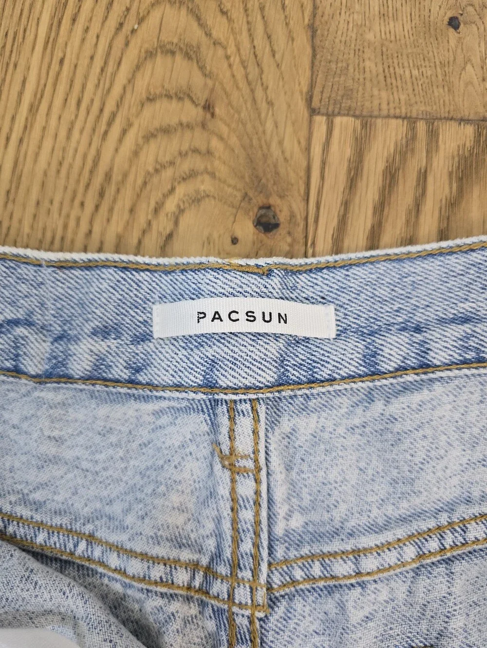PacSun Light Wash High-Rise Denim Jean Shorts - Picture 7 of 11